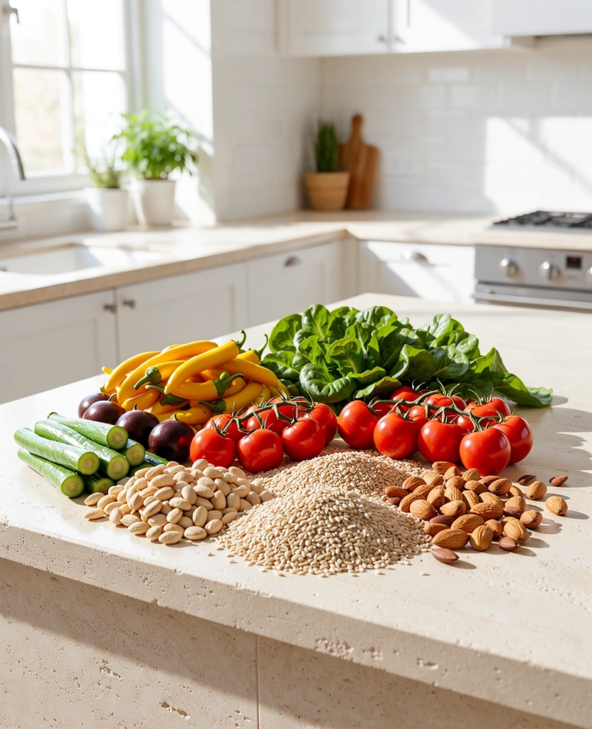 Färska råvaror och hälsosam mat